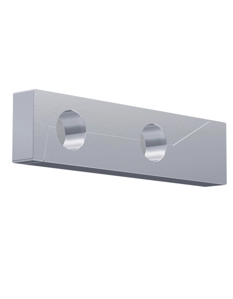 Wall bracket Rectangle Flat, stainless steel, single or double