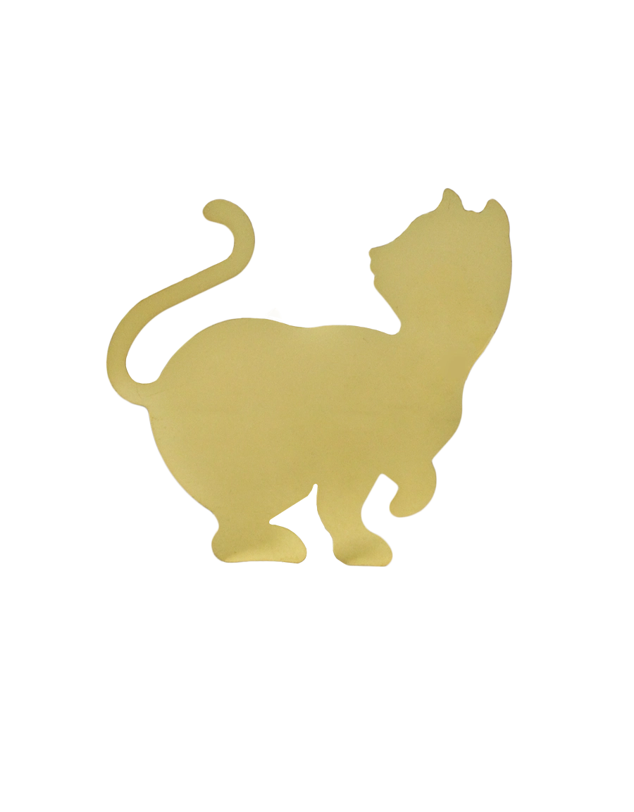 Napkin ring with figurine, cat