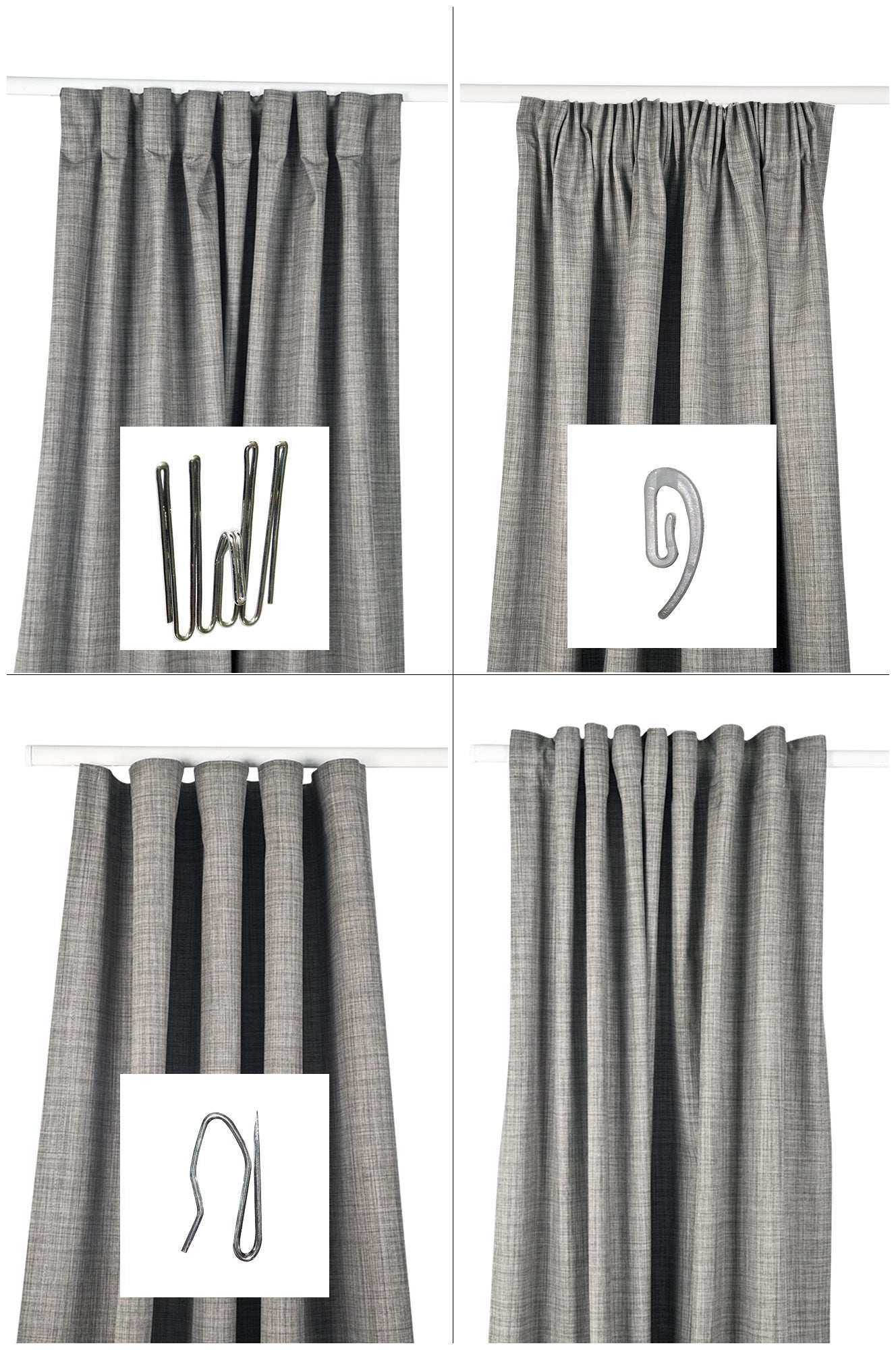 Angled curtain, grey/blue, right