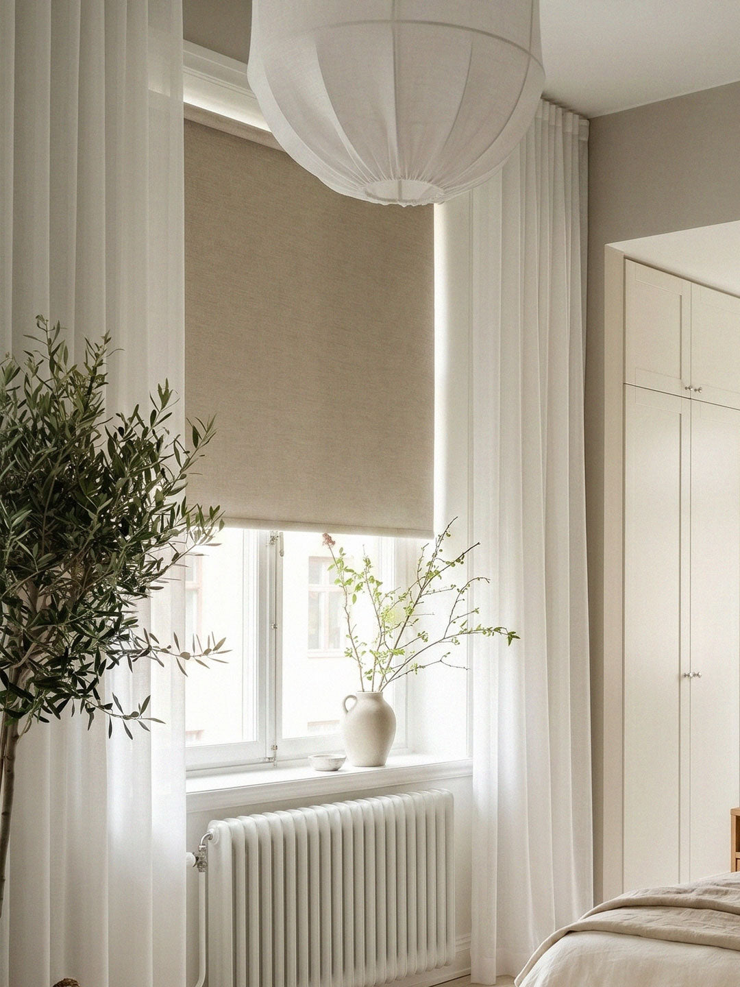 Blackout roller blind Compound, beige