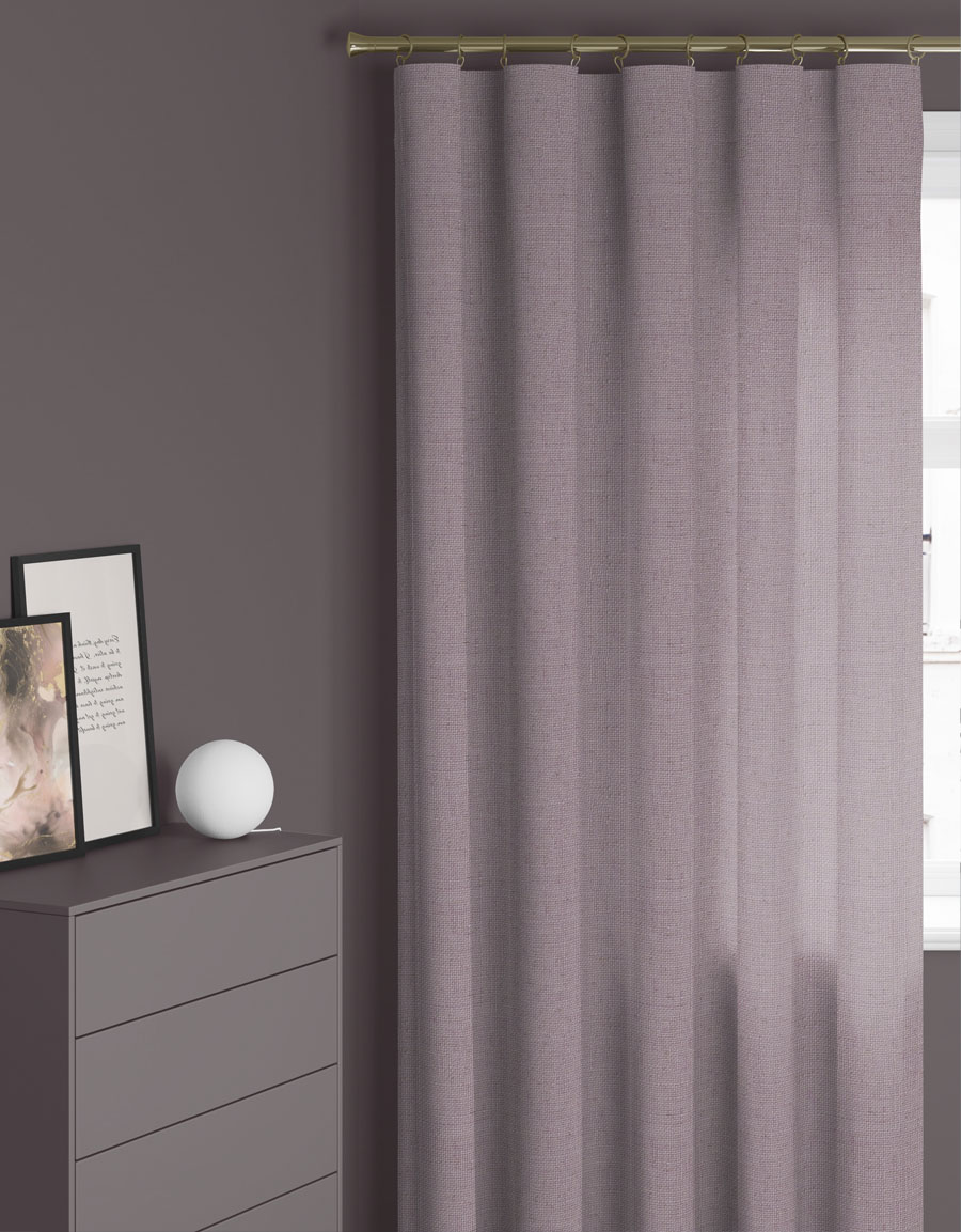 Made-to-measure curtain LINA, soft purple 